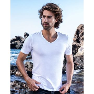 E3082 | Men´s Slim Fit V-Neck-T | Promodoro