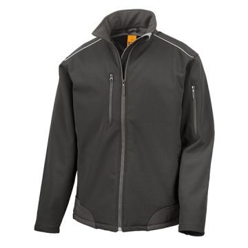 RT124 | Ripstop Soft Shell Workwear Jacket With Cordura Pane
