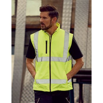 YK006 | Hi-Vis Softshell Gilet | 01/25