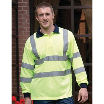 YK310 | Hi-Vis Long Sleeve Polo | 01/25