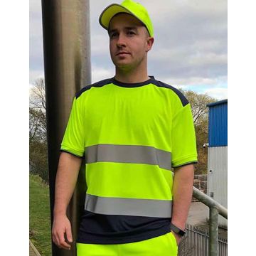 YK400 | Hi-Vis Two-Tone T-Shirt | 01/25