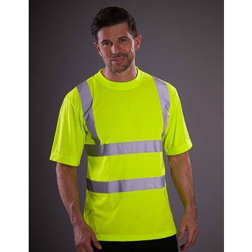 YK410 | Two Band & Brace Hi-Vis T-Shirt | 01/25