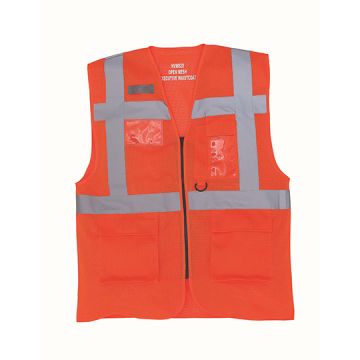 YK820 | Hi-Vis Top Cool Recycled Open Mesh Executive Waistco 01/25