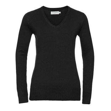 Z710F | Ladies´ V-Neck Knitted Pullover | 01/25
