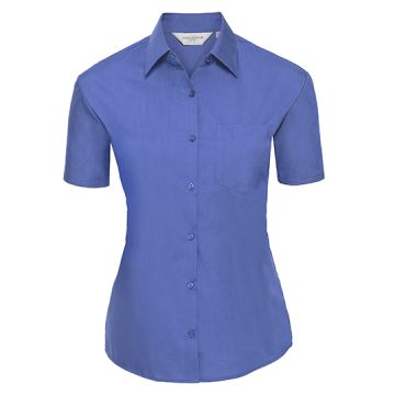 Z935F | Ladies´ Short Sleeve Poly-Cotton Easy Care Poplin Sh