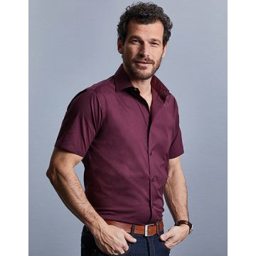 Z947 | Men´s Short Sleeve Fitted Stretch Shirt | Russell Col